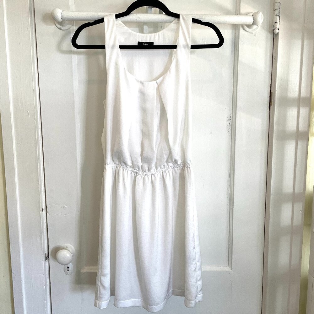 Aqua Women's Sleeveless Racerback Dress in White | Size Medium